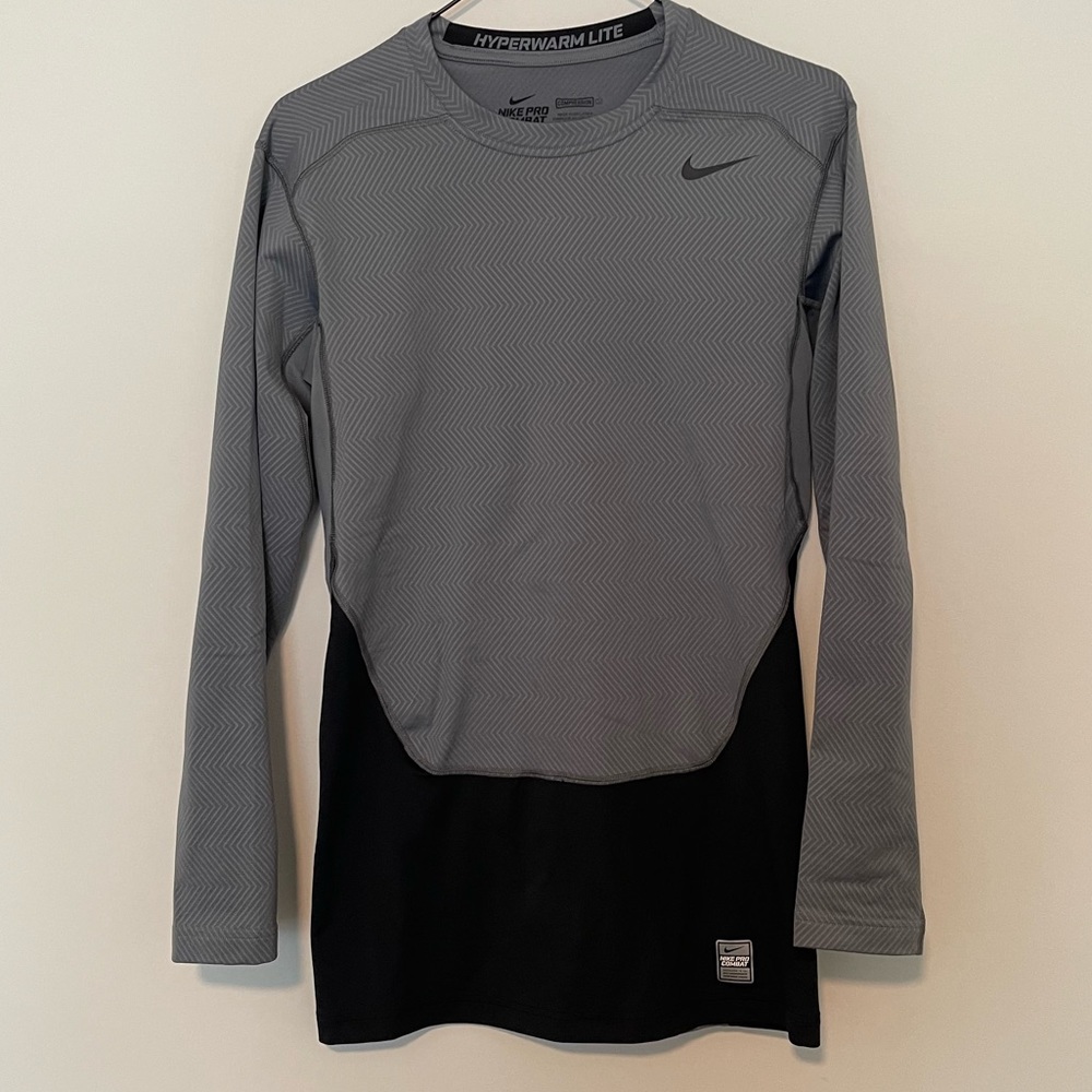 Nike Mens pro combat compression long sleeve shirt size large!